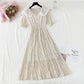 New baby collar Floral Chiffon Skirt French retro fairy skirt  4875