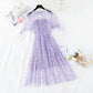 New waist closing slim French gentle skirt fairy super fairy series  4615