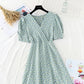 New chiffon skirt, slim waist in summer, French gentle long skirt  4616