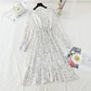 Neu Teepause Feenrock Retro Minderheit Chiffon Kleid 4826