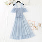 The new waist is slim, French retro skirt fairy super fairy series  4607
