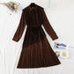 The new knitted sweater long skirt two-piece set is thin and tall  4762