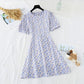 New Style Bubble Sleeve Chiffon sanfter französischer Retro-Rock 4634