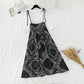 New national style suspender skirt chiffon shirt two piece suit  4692