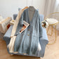 Lazy wind twist long sweater coat female  4927