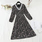 The waist is slim, the floral dress is gentle, the Lace Chiffon Skirt  4812