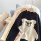 Rosa süßer Bärenpullover Damenpullover 4930
