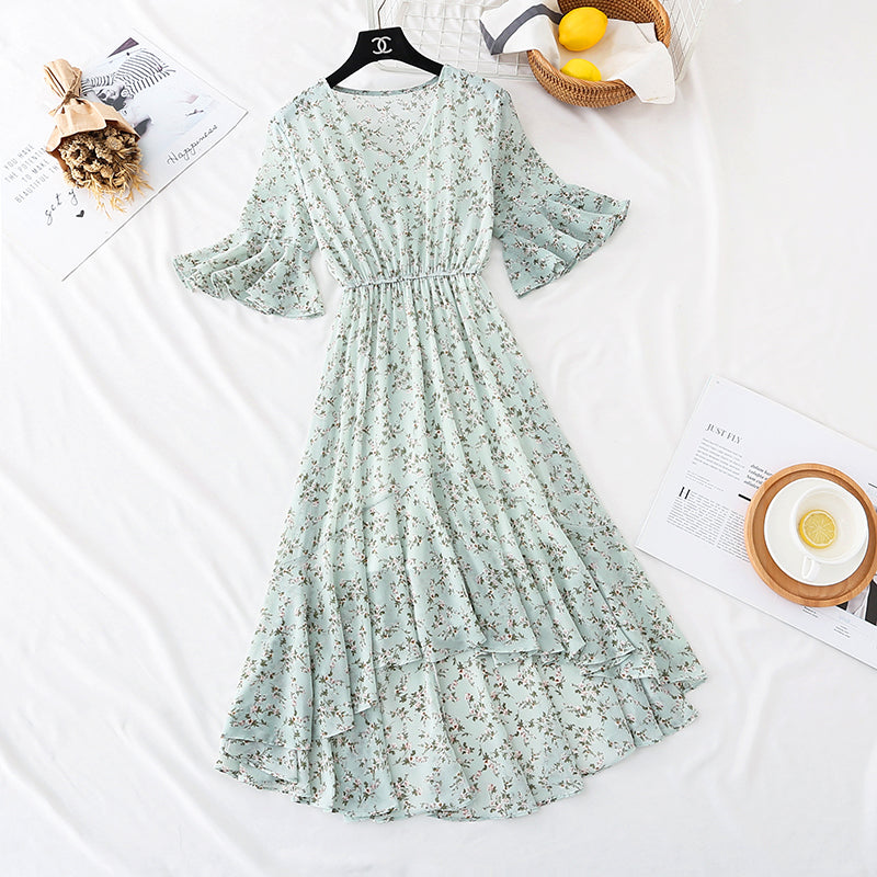 The new waist is slim. Chiffon skirt fairy super xiansen long skirt  4601