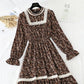 Versatile slim Floral Dress  4563