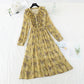 New Vintage high waist thin broken flower pleated fairy Chiffon Skirt  4540