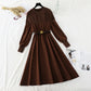 New Korean style stitched lace up with a slim waist and a dress inside  4561
