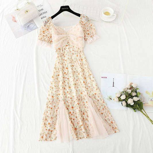 Gentle wind small man Floral Dress  4424