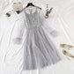 Lace net dress French elegant palace style  4364