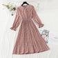 New French age reducing pleated skirt large swing skirt chiffon long skirt  4574