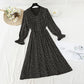 Neues schmales Chiffon-Teabreak-Kleid aus Chiffon mit Taillenverschluss 4576