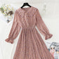 New French age reducing pleated skirt large swing skirt chiffon long skirt  4574