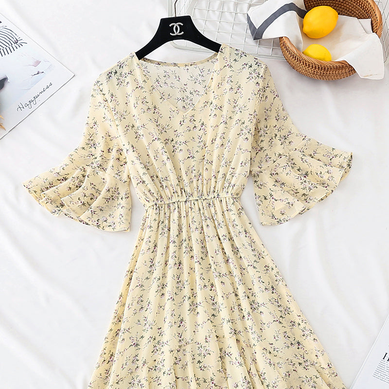 The new waist is slim. Chiffon skirt fairy super xiansen long skirt  4601
