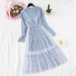 Minority pentagonal star mesh suit skirt  4320