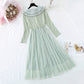 Alterndes Babykragenkleid weiblich Französisch erste Liebe kleiner Duft 4303