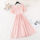 High waist French long skirt fairy super xiansen system shows thin waist 4141