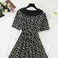 French waist closing chiffon skirt temperament skirt  4276