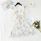 Fairy super fairy lace gauze skirt heavy industry embroidery Sequin  4421