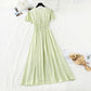 Close waist to show thin temperament French gentle skirt  4178