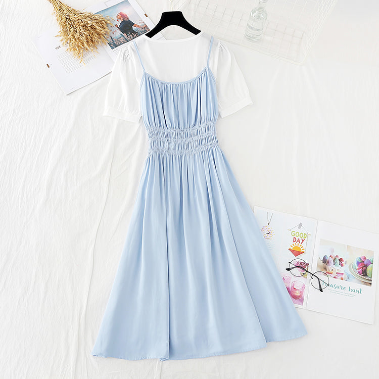 New French waist closing sling skirt with thin temperament  4162