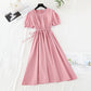 The waist is slim and the skirt is fairy super fairy series retro long skirt  4192