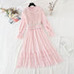 Lace dress light mature temperament skirt children  4067