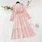 Blumenkleid, sanfter Wind, schlankes Temperament, schmaler Rock 4088