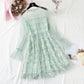 French first love little fragrant wind mesh fairy skirt  4306