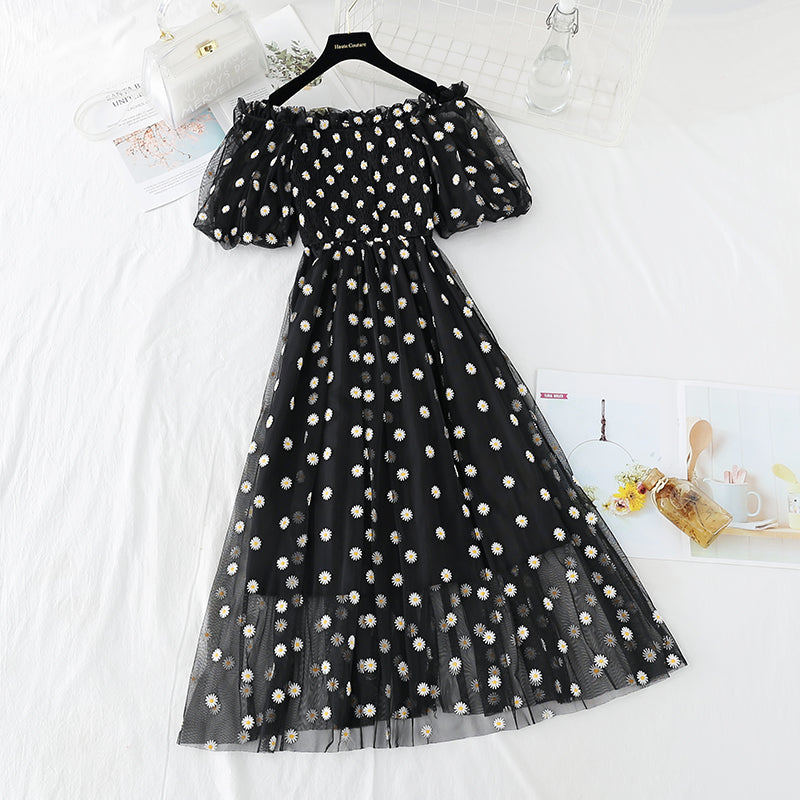 New off shoulder French Vintage Goddess Dress  4393
