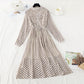New French Floral Chiffon Plissierter langer Rock Fairy Super Fairy Serie 4547