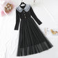 Alterndes Babykragenkleid weiblich Französisch erste Liebe kleiner Duft 4303