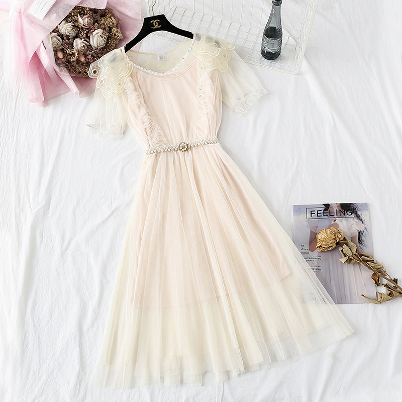 Baby collar wisdom smoked French Platycodon skirt super xiansen series  4342