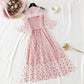 Robe en maille à pois ondulés Xiaozhong série Super Xiansen 4318