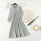 Knitted vest with pleated skirt two piece set fairy Sen Department   3920