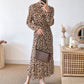 Fashion Pleated Chiffon Floral Dress  3898
