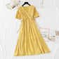 French retro skirt fairy super xiansen lace up waist length skirt  4155