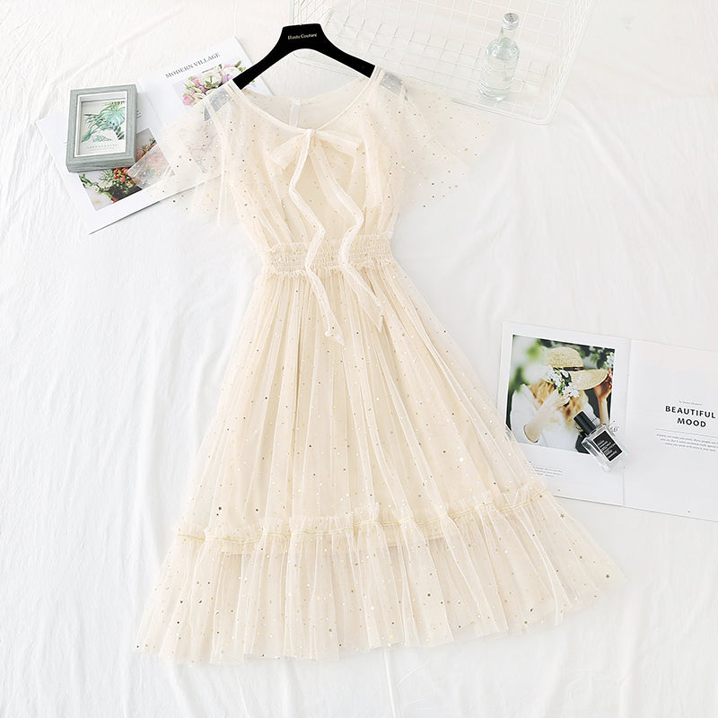 New French gentle skirt fairy super xiansen long style   4394