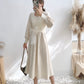 Gauze bow shows thin temperament slim skirt children 4074