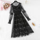 Fairy Sequin gauze dress Ruffle suspender  4321