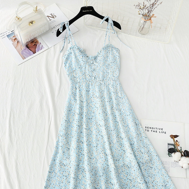New French gentle wind snow spinning fairy temperament small skirt  4127