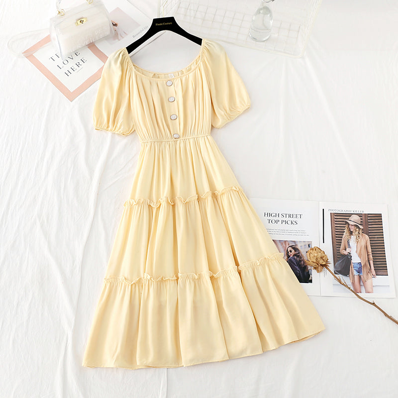 New one shoulder French gentle long skirt temperament  4287