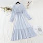 Blumenkleid, sanfter Wind, schlankes Temperament, schmaler Rock 4088