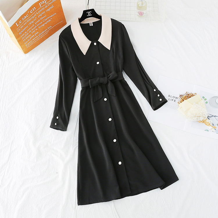 Zhi smoked skirt French Kikyo retro waist length skirt  3959