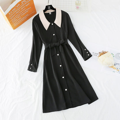 Zhi smoked skirt French Kikyo retro waist length skirt  3959