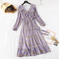 New French retro Mori floral style with a bottomed skirt at the waist  3969