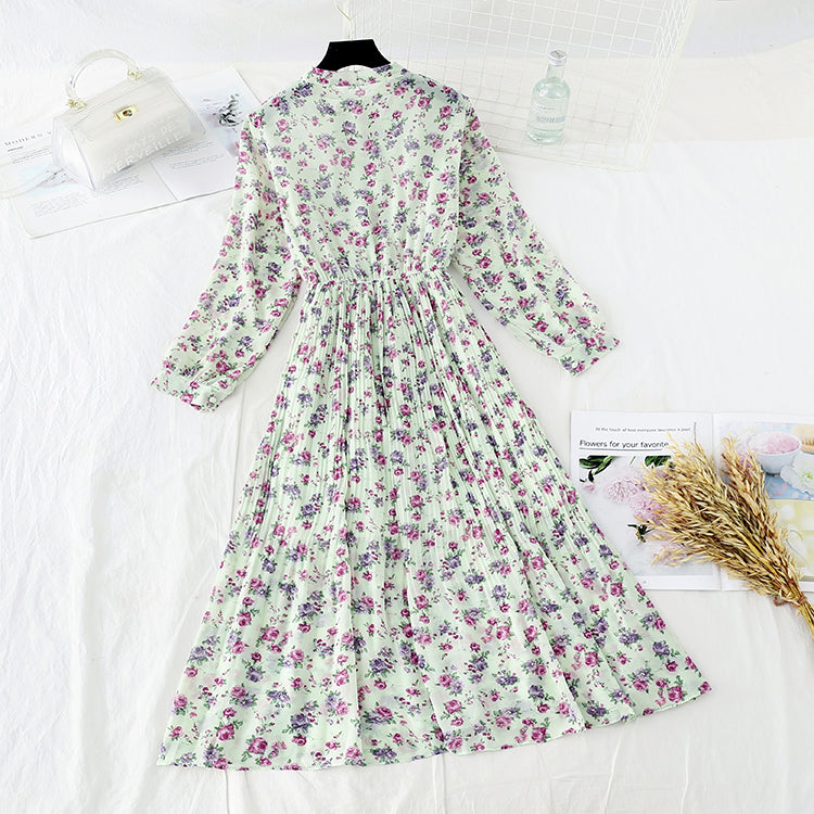 Vintage Chiffon lotus leaf side long skirt fairy super fairy series  3838